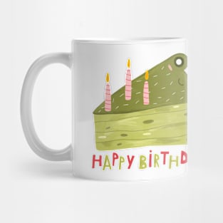 Happy Birthday Frog Cake Mug